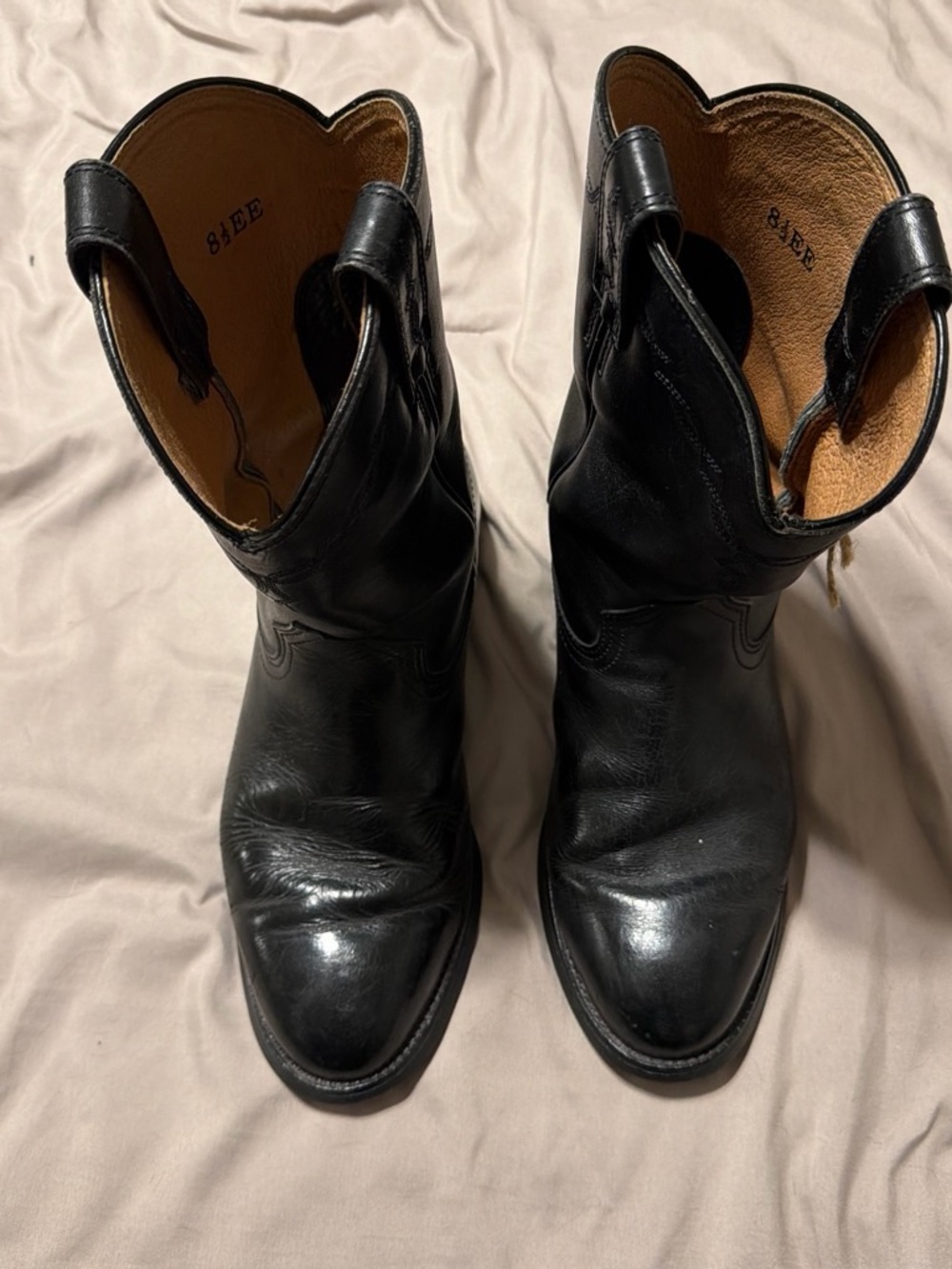 Ariat Black Leather Men's Western Cowboy Boots